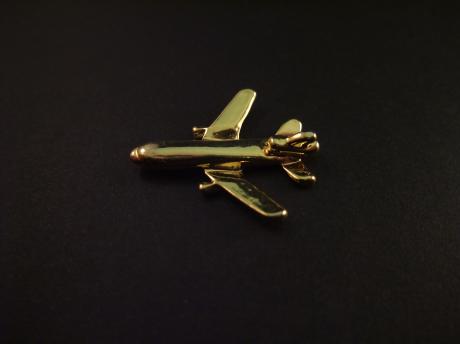Vliegtuig goudkleurig onbekend type